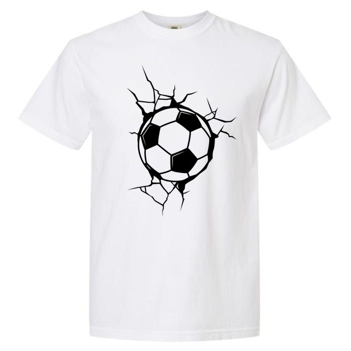 Soccer Ball Crashing Into Wall Garment-Dyed Heavyweight T-Shirt