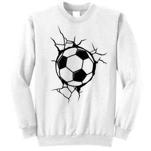 Soccer Ball Crashing Into Wall Sweatshirt