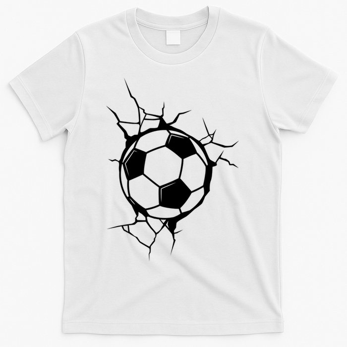Soccer Ball Crashing Into Wall T-Shirt