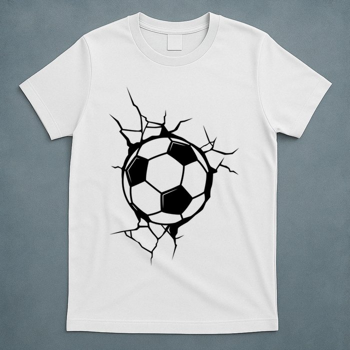 Soccer Ball Crashing Into Wall T-Shirt
