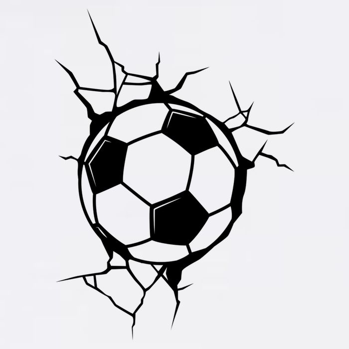 Soccer Ball Crashing Into Wall T-Shirt