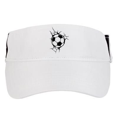 Soccer Ball Crashing Into Wall Adult Drive Performance Visor