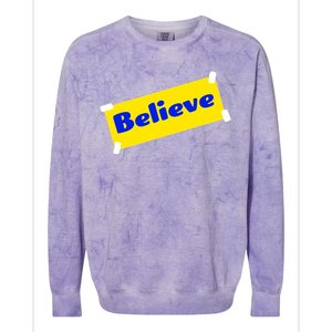 Soccer Believe Faith Coach Richmond Lasso Colorblast Crewneck Sweatshirt