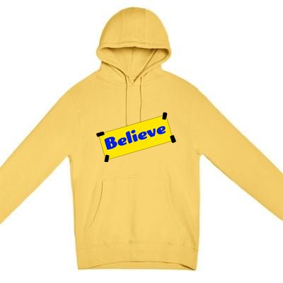 Soccer Believe Faith Coach Richmond Lasso Premium Pullover Hoodie