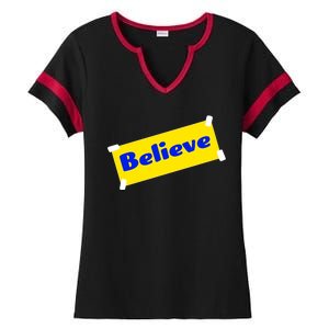 Soccer Believe Faith Coach Richmond Lasso Ladies Halftime Notch Neck Tee