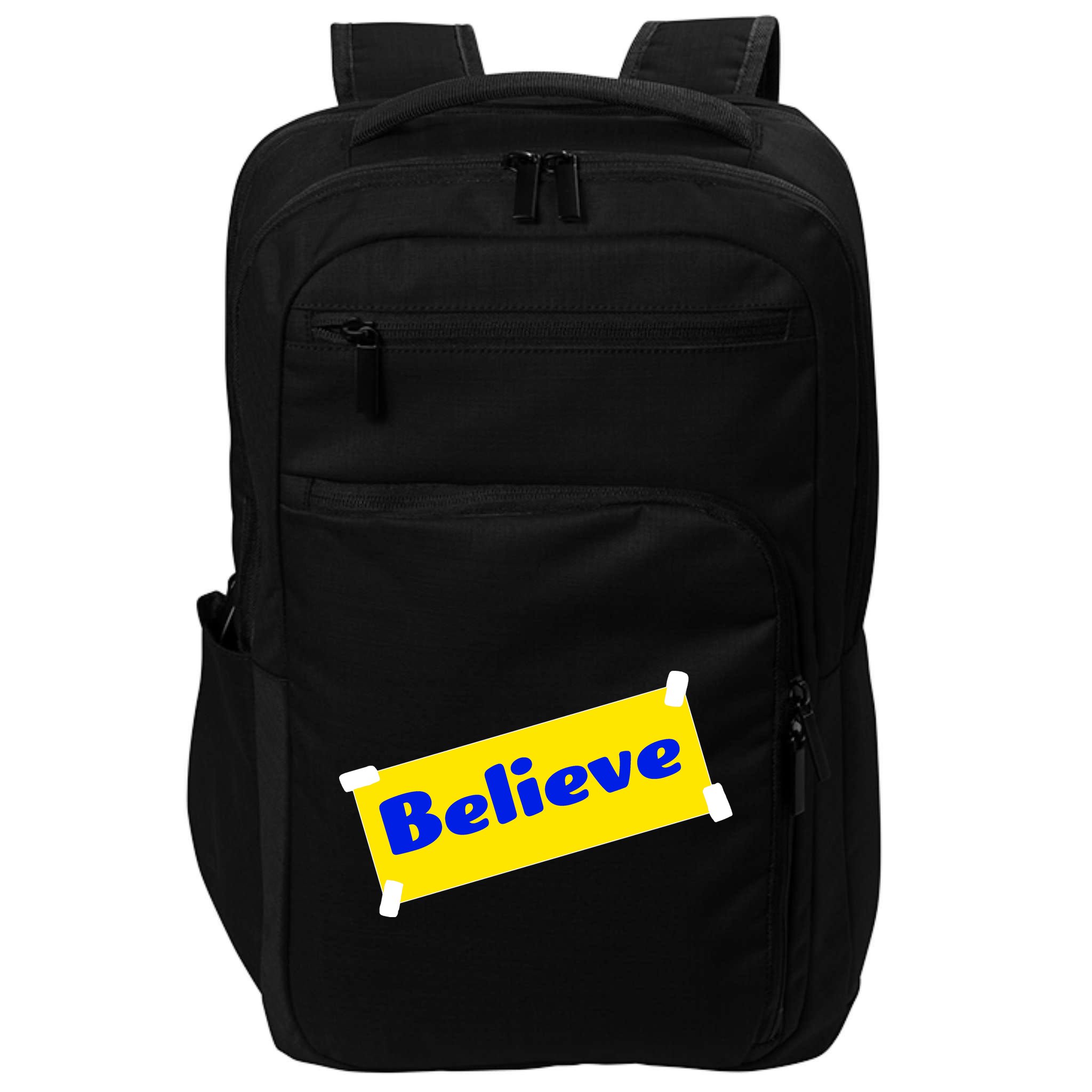 Soccer Believe Faith Coach Impact Tech Backpack