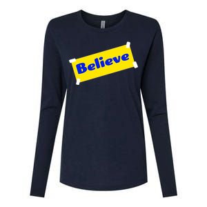 Soccer Believe Faith Coach Richmond Lasso Womens Cotton Relaxed Long Sleeve T-Shirt