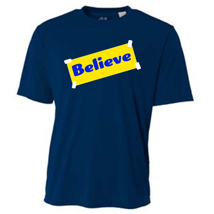 Soccer Believe Faith Coach Richmond Lasso Cooling Performance Crew T-Shirt