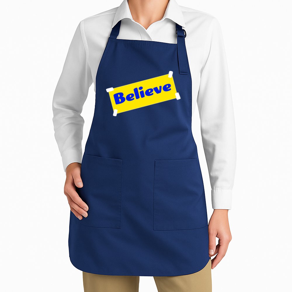 Soccer Believe Faith Coach Apron