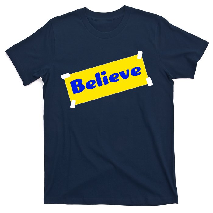 Soccer Believe Faith Coach Richmond Lasso T-Shirt