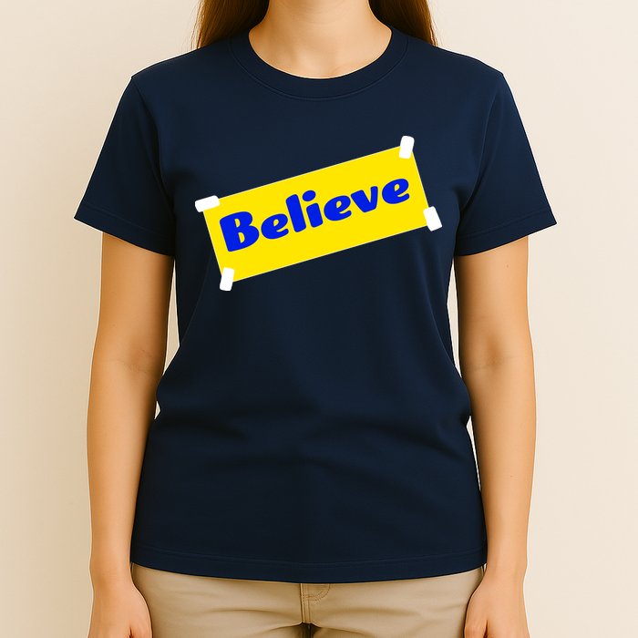 Soccer Believe Faith Coach T-Shirt