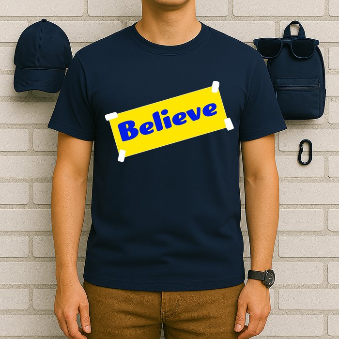 Soccer Believe Faith Coach T-Shirt