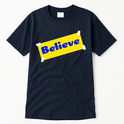 Soccer Believe Faith Coach Richmond Lasso Tall T-Shirt