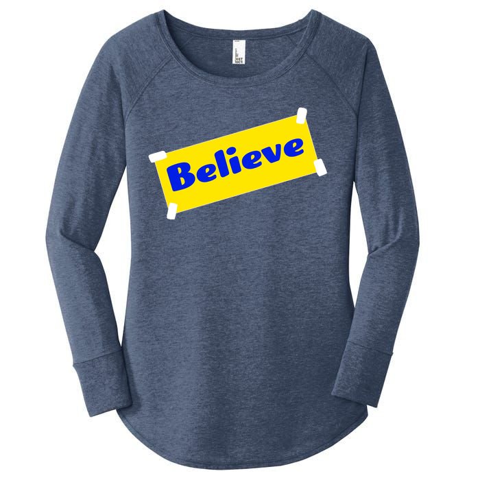 Soccer Believe Faith Coach Richmond Lasso Women's Perfect Tri Tunic Long Sleeve Shirt