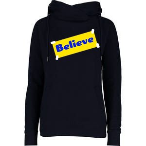 Soccer Believe Faith Coach Richmond Lasso Womens Funnel Neck Pullover Hood