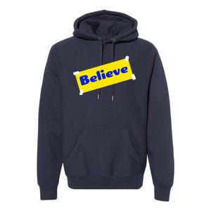 Soccer Believe Faith Coach Richmond Lasso Premium Hoodie