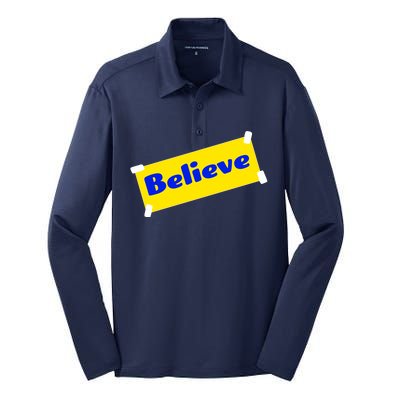 Soccer Believe Faith Coach Richmond Lasso Silk Touch Performance Long Sleeve Polo