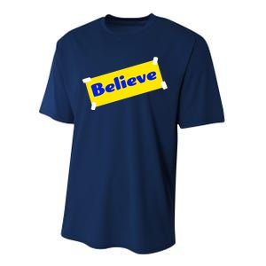 Soccer Believe Faith Coach Richmond Lasso Performance Sprint T-Shirt