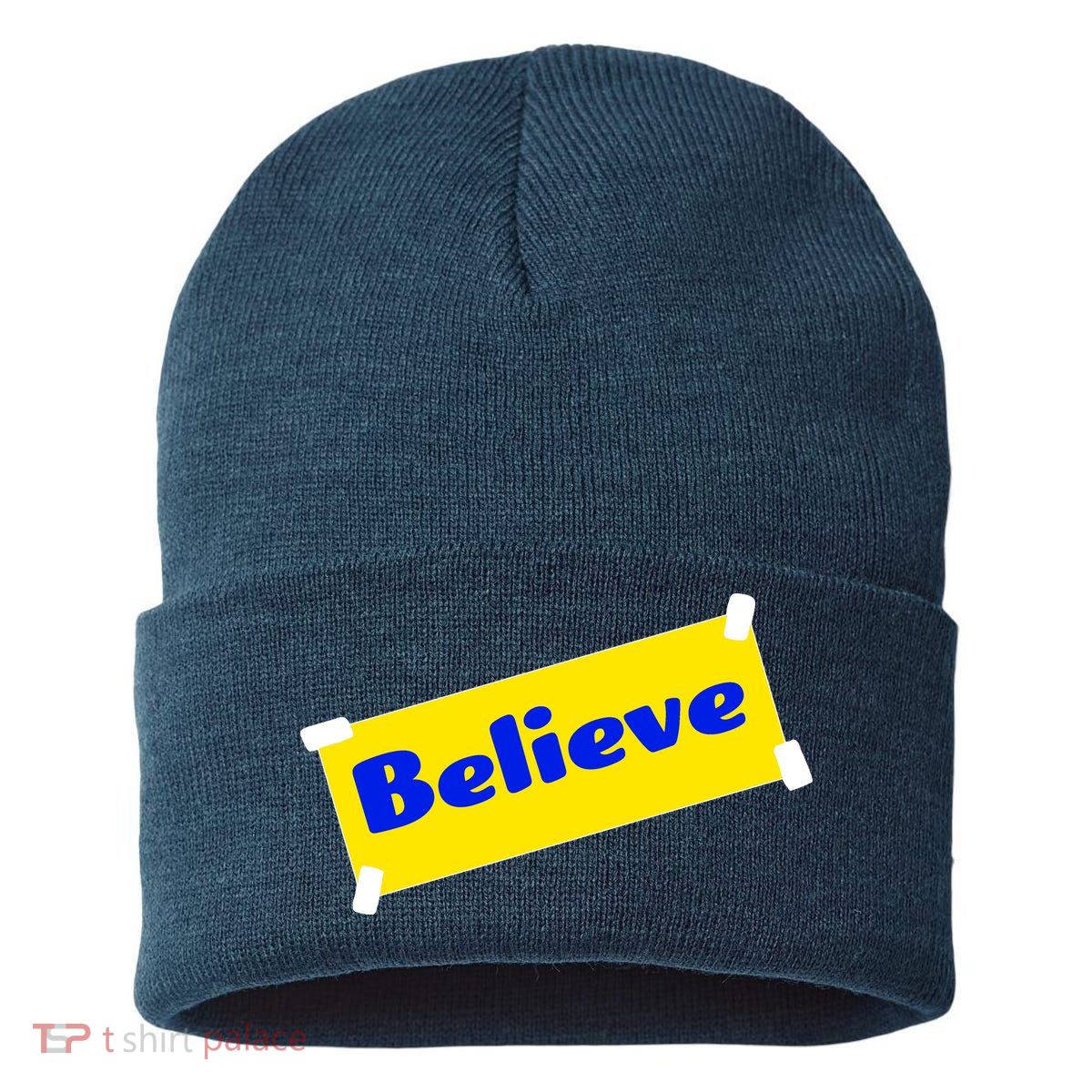 Soccer Believe Faith Coach Sustainable Knit Beanie