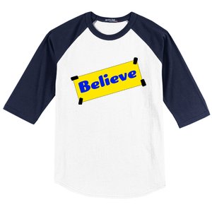 Soccer Believe Faith Coach Richmond Lasso Baseball Sleeve Shirt