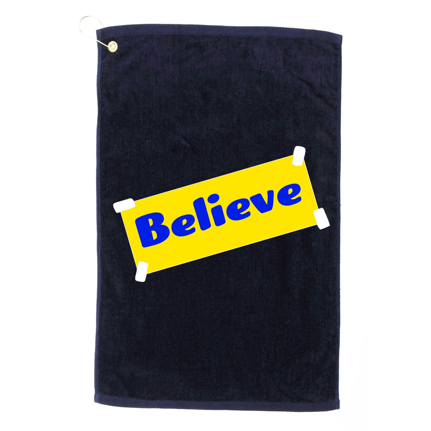 Soccer Believe Faith Coach Golf Towel