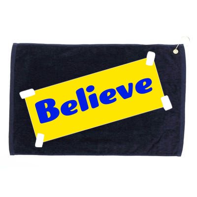 Soccer Believe Faith Coach Richmond Lasso Grommeted Golf Towel