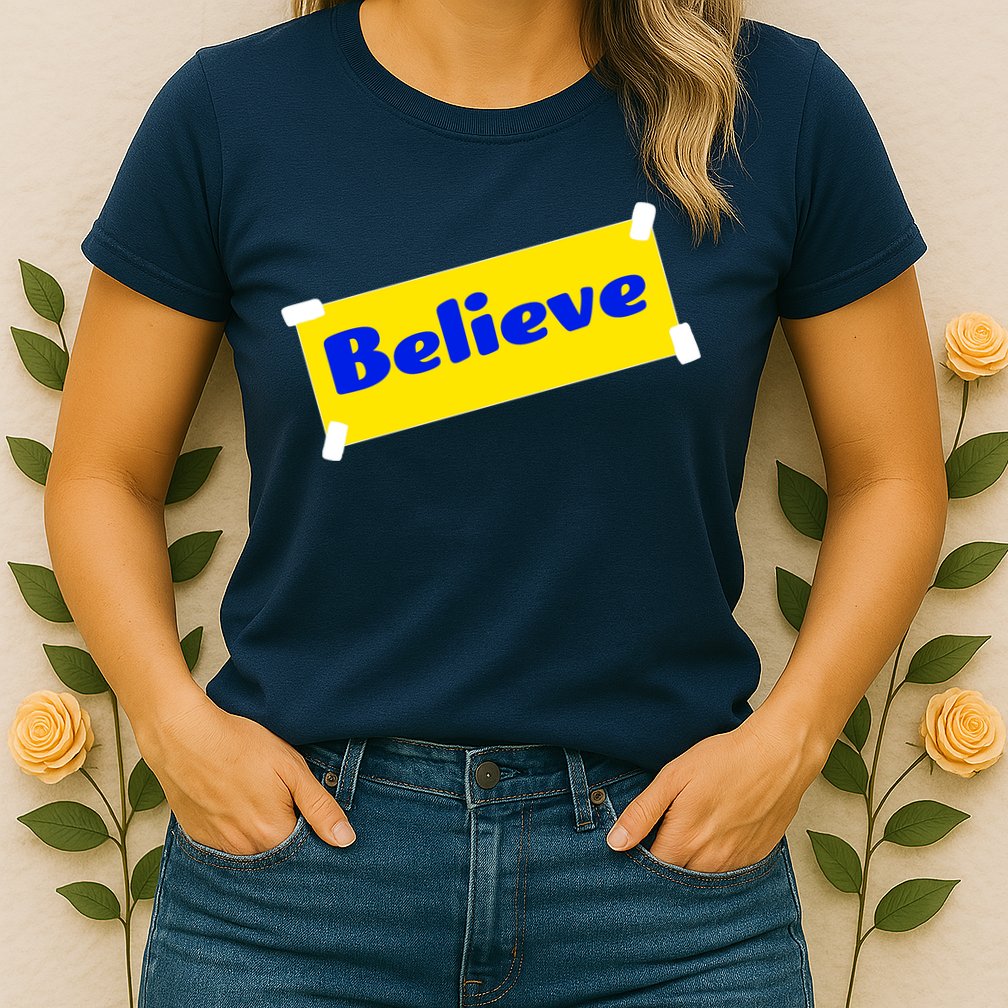 Soccer Believe Faith Coach Womens T-Shirt