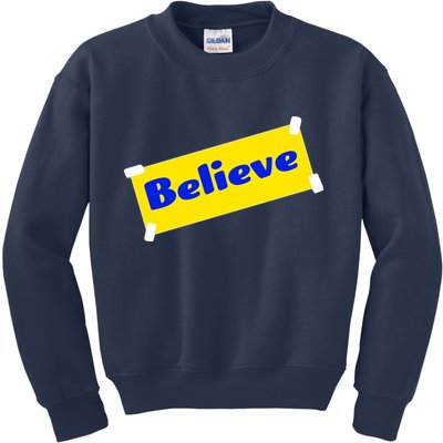 Soccer Believe Faith Coach Kids Sweatshirt