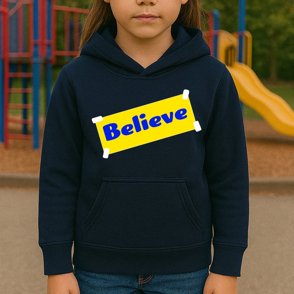 Soccer Believe Faith Coach Kids Hoodie