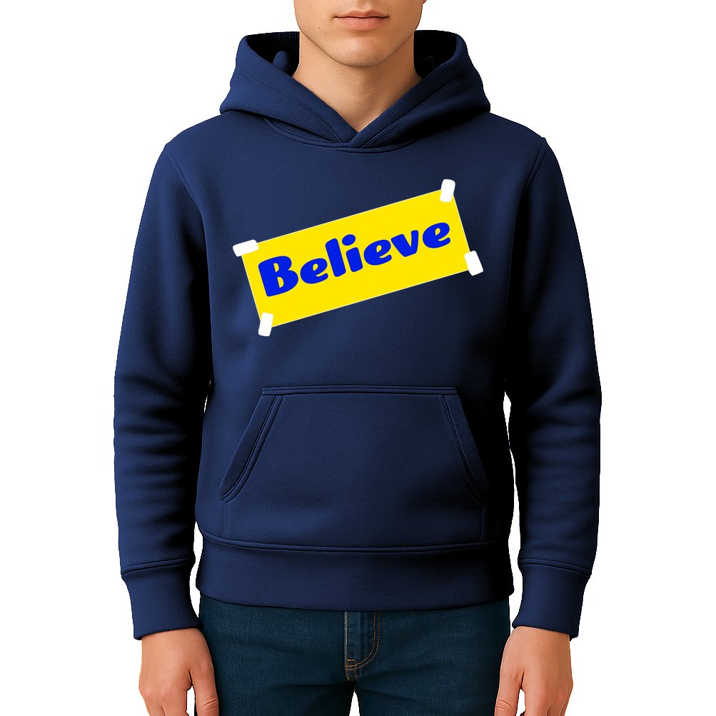 Soccer Believe Faith Coach Kids Hoodie