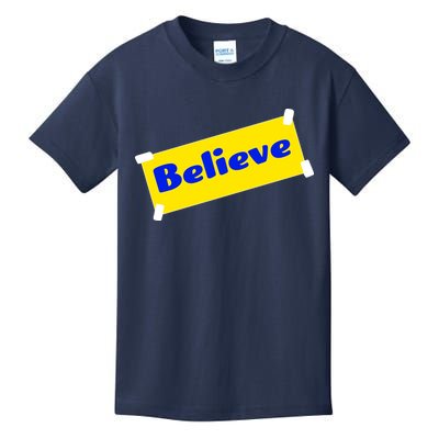 Soccer Believe Faith Coach Kids T-Shirt