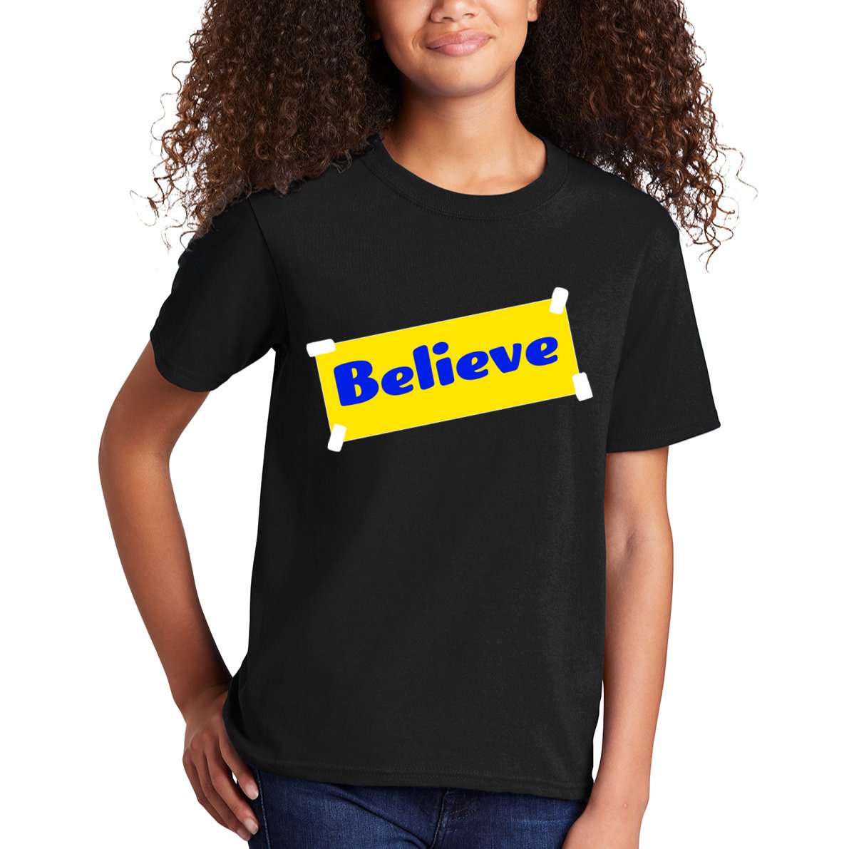 Soccer Believe Faith Coach Kids T-Shirt