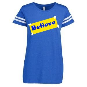 Soccer Believe Faith Coach Richmond Lasso Enza Ladies Jersey Football T-Shirt