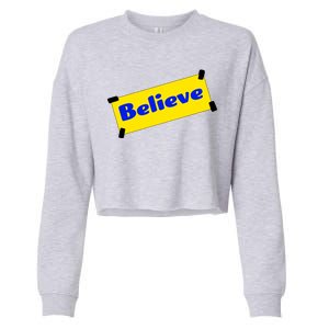 Soccer Believe Faith Coach Richmond Lasso Cropped Pullover Crew