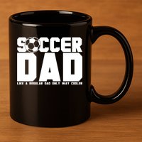 Soccer Dad Like A Regular Dad But Way Cooler 11oz C Handle Ceramic Mug