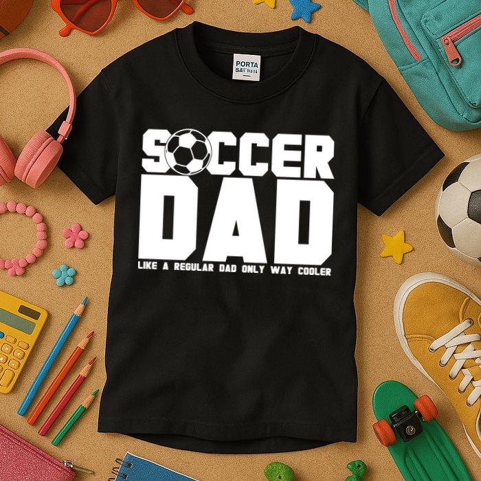 Soccer Dad Like A Regular Dad But Way Cooler Kids T-Shirt