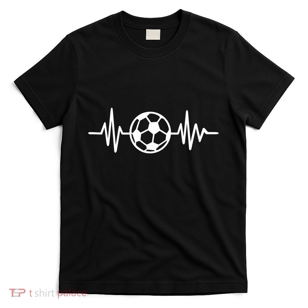 Soccer Futbol Heartbeat Pulse T-Shirt