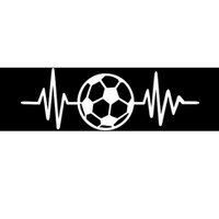 Soccer Futbol Heartbeat Pulse Bumper Sticker