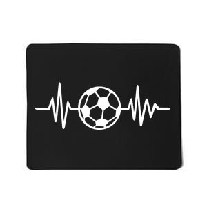 Soccer Futbol Heartbeat Pulse Mousepad