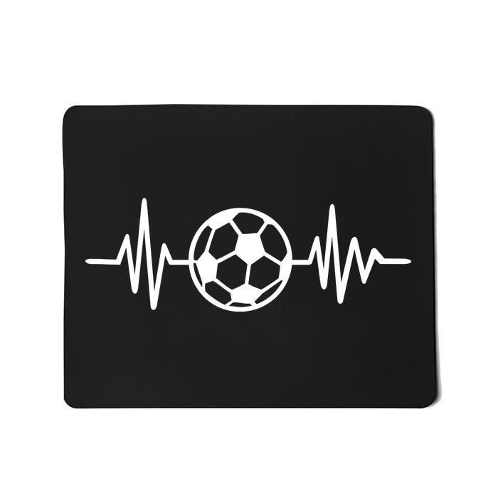 Soccer Futbol Heartbeat Pulse Mousepad