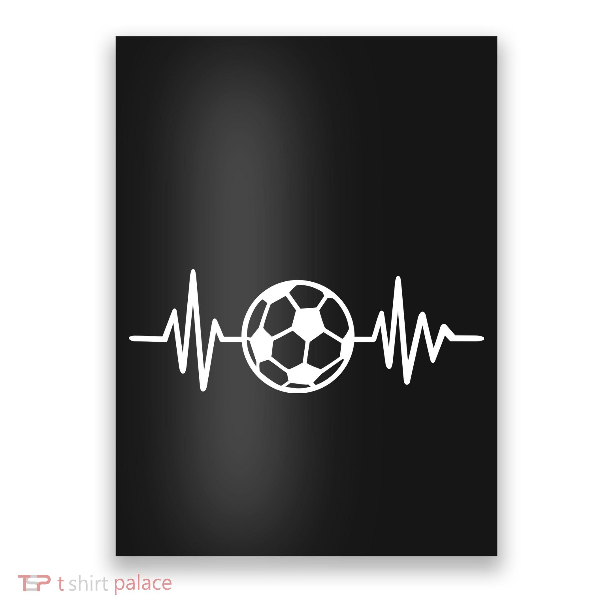 Soccer Futbol Heartbeat Pulse Poster