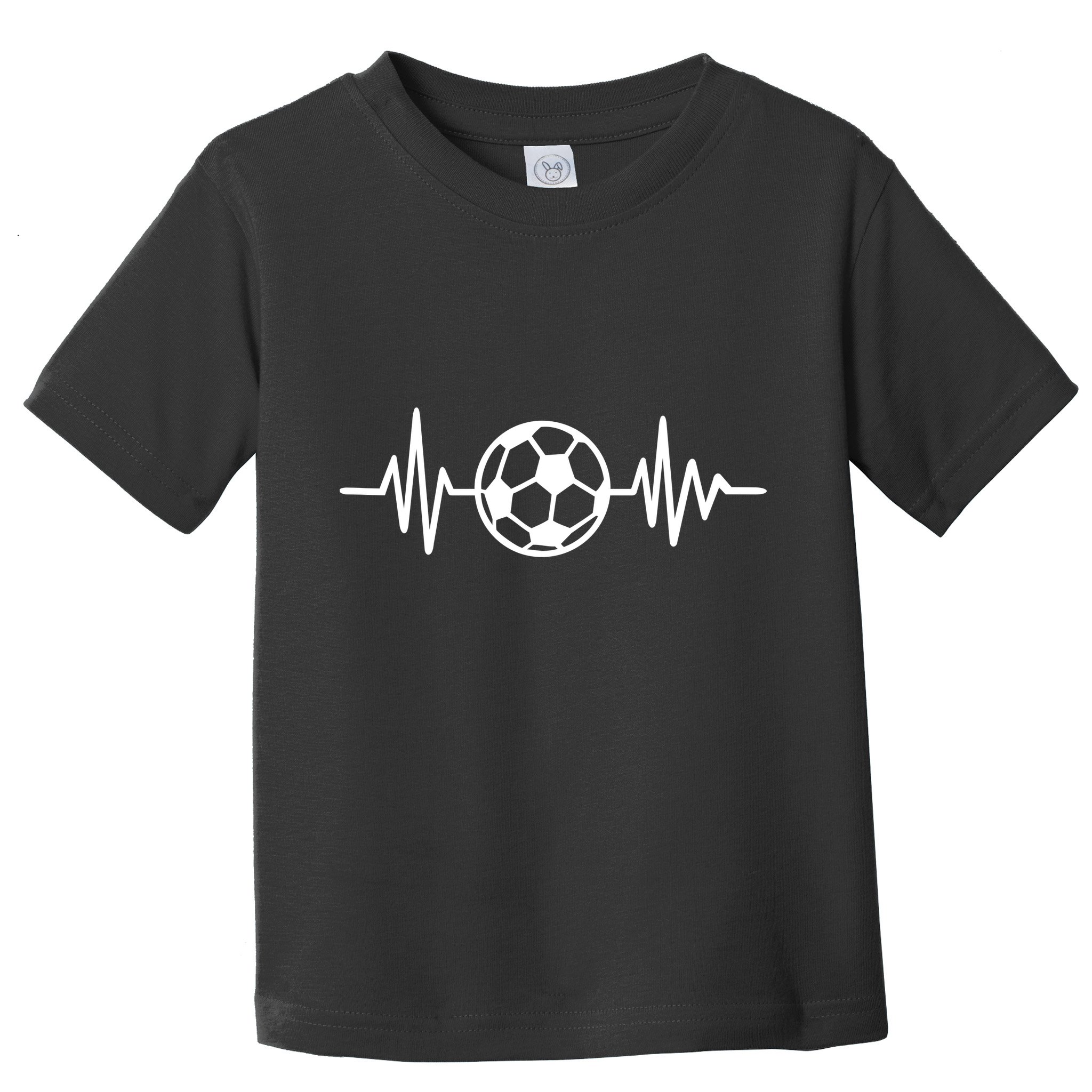 Soccer Futbol Heartbeat Pulse Toddler T-Shirt