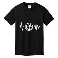 Soccer Futbol Heartbeat Pulse Kids T-Shirt