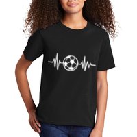 Soccer Futbol Heartbeat Pulse Kids T-Shirt