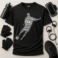 Soccer Futbol Player Word Art Cooling Performance Crew T-Shirt