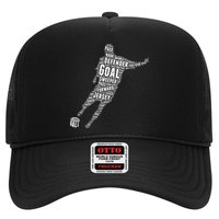 Soccer Futbol Player Word Art Trucker Hat