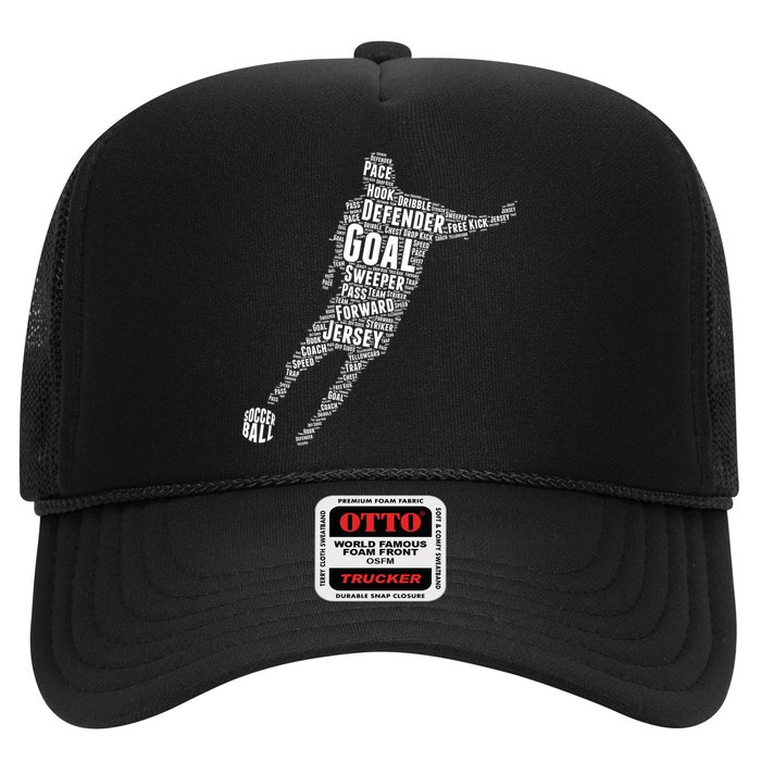 Soccer Futbol Player Word Art Trucker Hat
