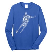 Soccer Futbol Player Word Art Long Sleeve Shirt