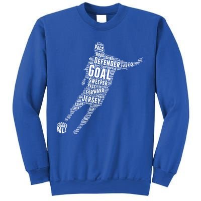 Soccer Futbol Player Word Art Sweatshirt