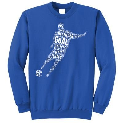 Soccer Futbol Player Word Art Sweatshirt